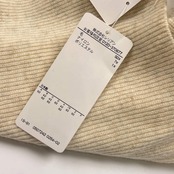 新品 タグ付き Leilian レリアン ラメ ビジュー タートルネック リブ編み 長袖 ウール ニット セーター 9/アイボリー 系 レディース