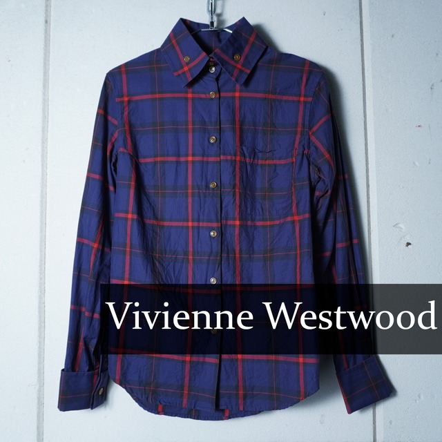 Vivienne Westwood】ヴィヴィアンウエストウッド チェック柄ボタン