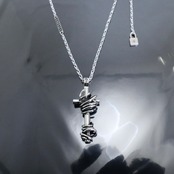 THORNY CROSS [LARGE] #2 NECKLACE with GODSIZE® I.D. TAG / ソーニークロス L #2ネックレス ゴッドサイズ® I.D.タグ