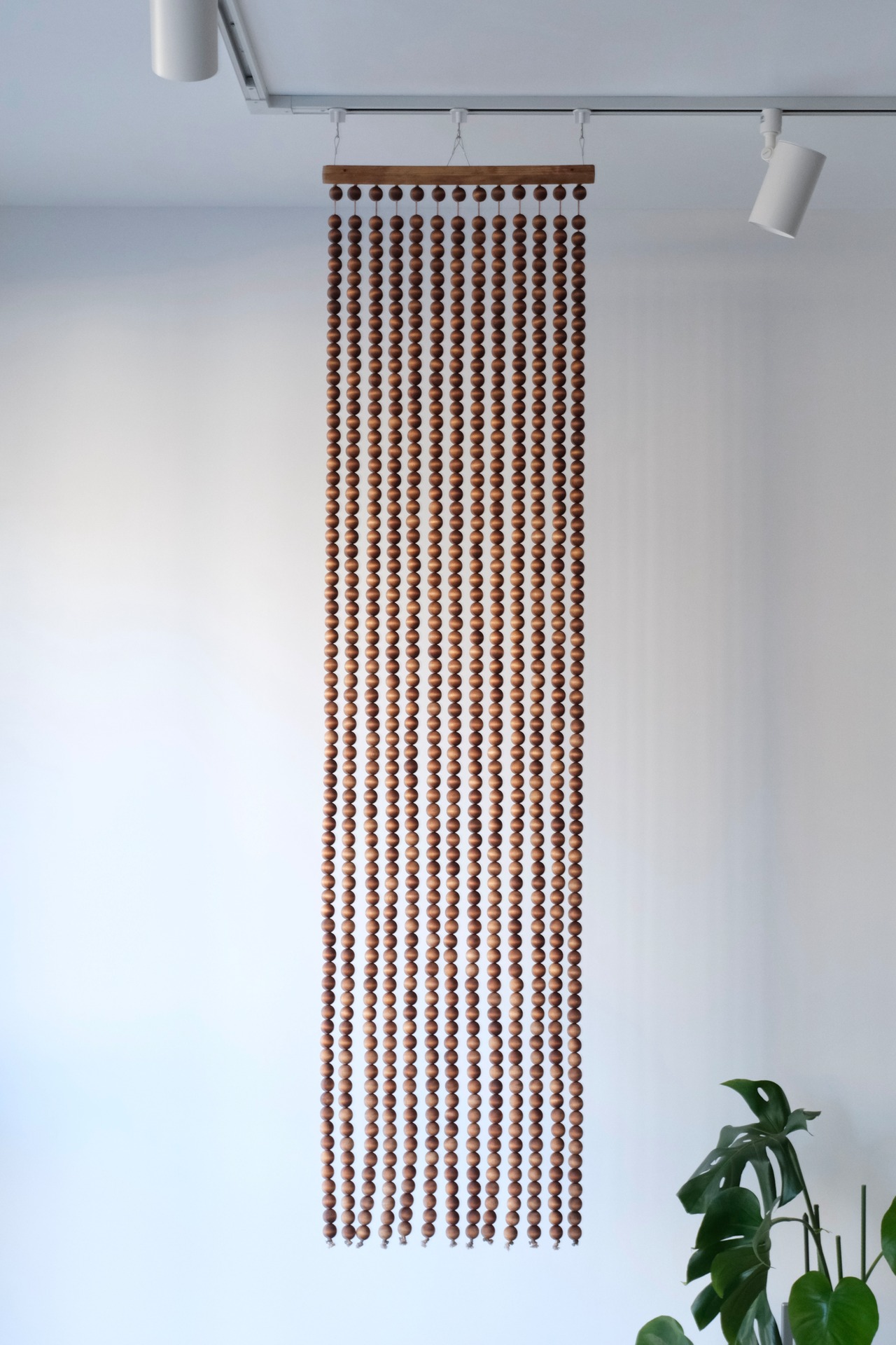Wooden beads curtain