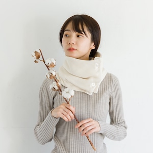 クムコ 首のおふとん 湯洗い12重ガーゼネックウォーマー