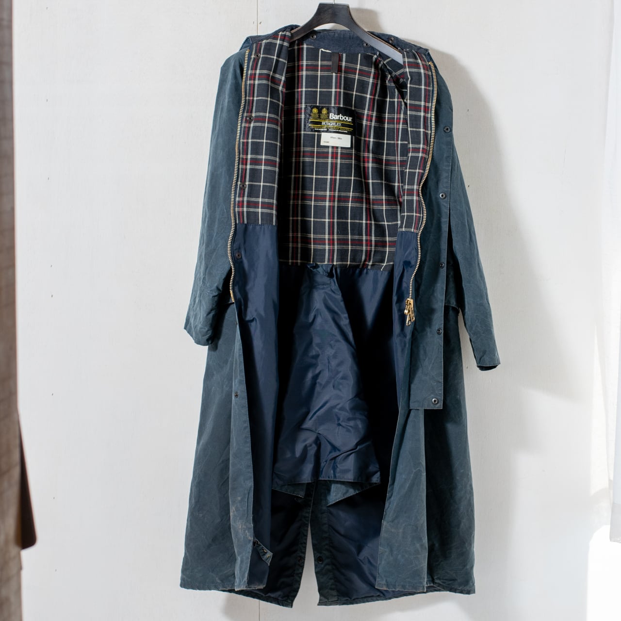 YKK Bar Zip】Burghley Turquoise 2crest c38 @1983-84 e3215c