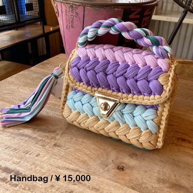 Topanga Bag　コットンヤーンカラフルハンドバッグ　A