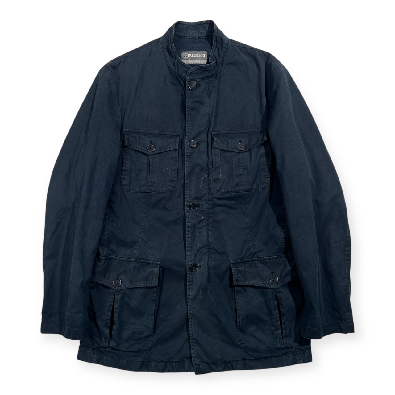 PAL ZILERI パルジレリ サファリ ジャケット サイズ 50 /ネイビー/イタリア製/ビンテージ
