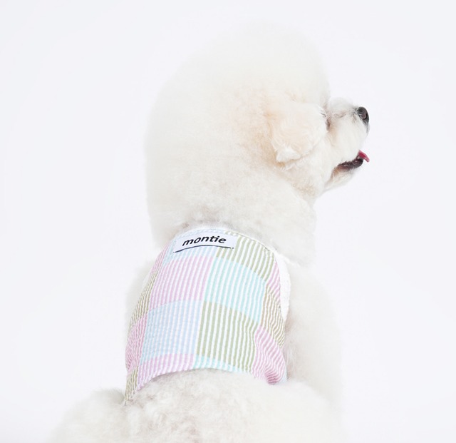 【予約】［montie］Patch Sleeveless (ピンク)
