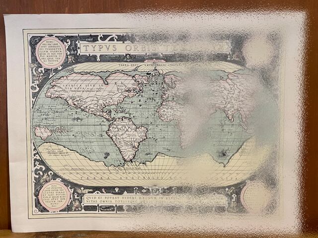 復刻古地図：オルテリウス作 世界図 1587年 | ブリッジ雑貨店