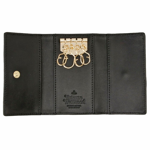 ヴィヴィアン ウエストウッド Vivienne Westwood 51020001 L001N N403 サフィアーノ 4連キーケース ブラック レディース SAFFIANO KEY CASE