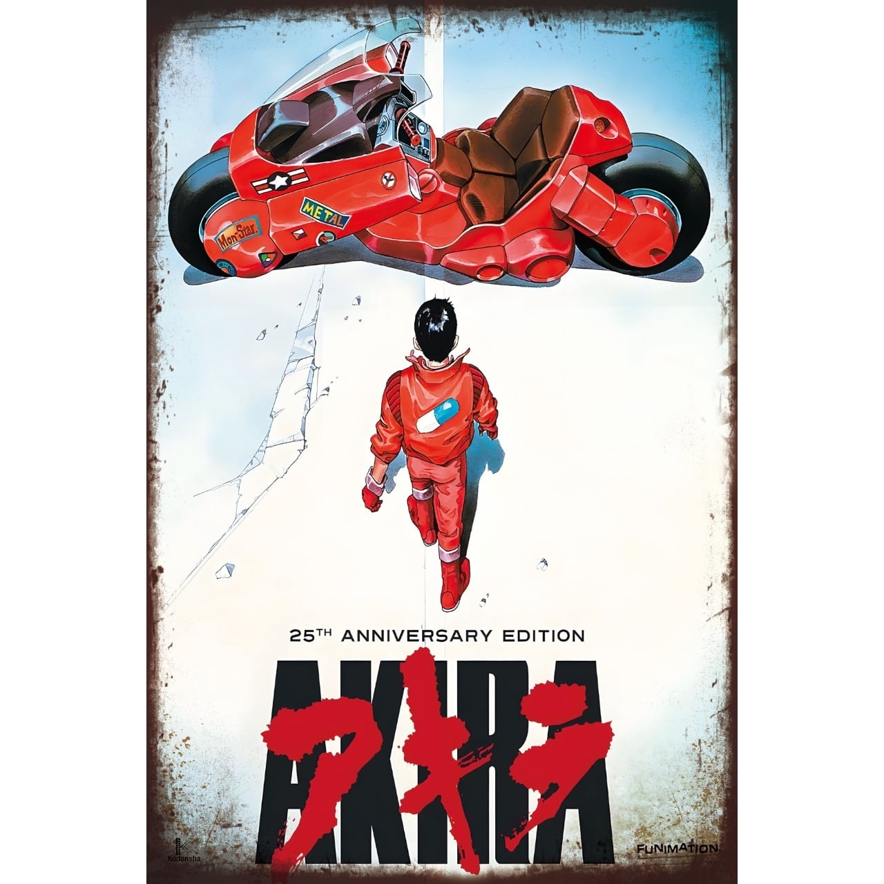 ブリキ看板 AKIRA アキラ 25周年 アニメ 映画 ポスター 金田バイク