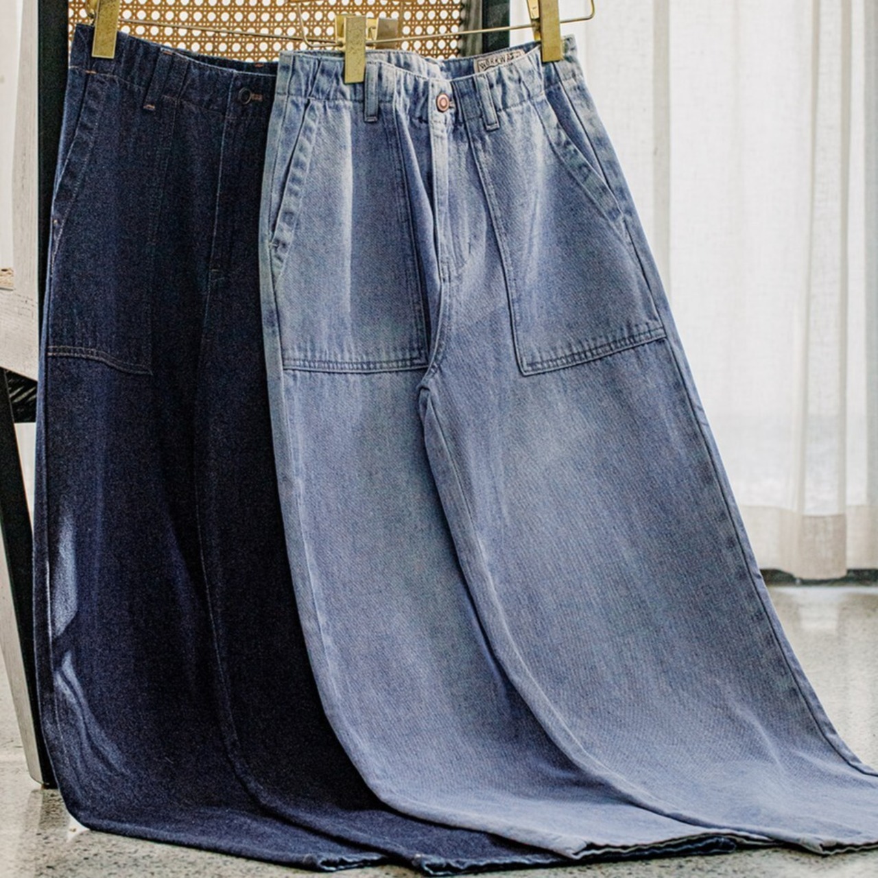 Straight Wide Denim Pants / ストレート ワイド デニム パンツ
