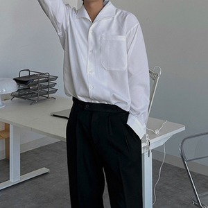 モードカラーホワイトシャツ　MT0080409