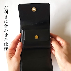 左利き用オコシ金具ミニ財布 各色【受注製作】