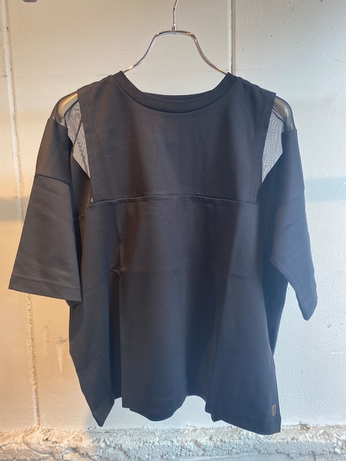 NAKAGAMI  mesh shoulder tee