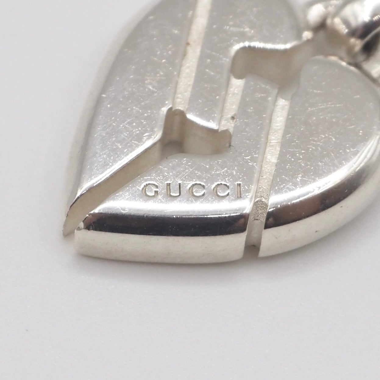 GUCCI インフィニティ ノットハート ネックレス シルバー925 グッチ