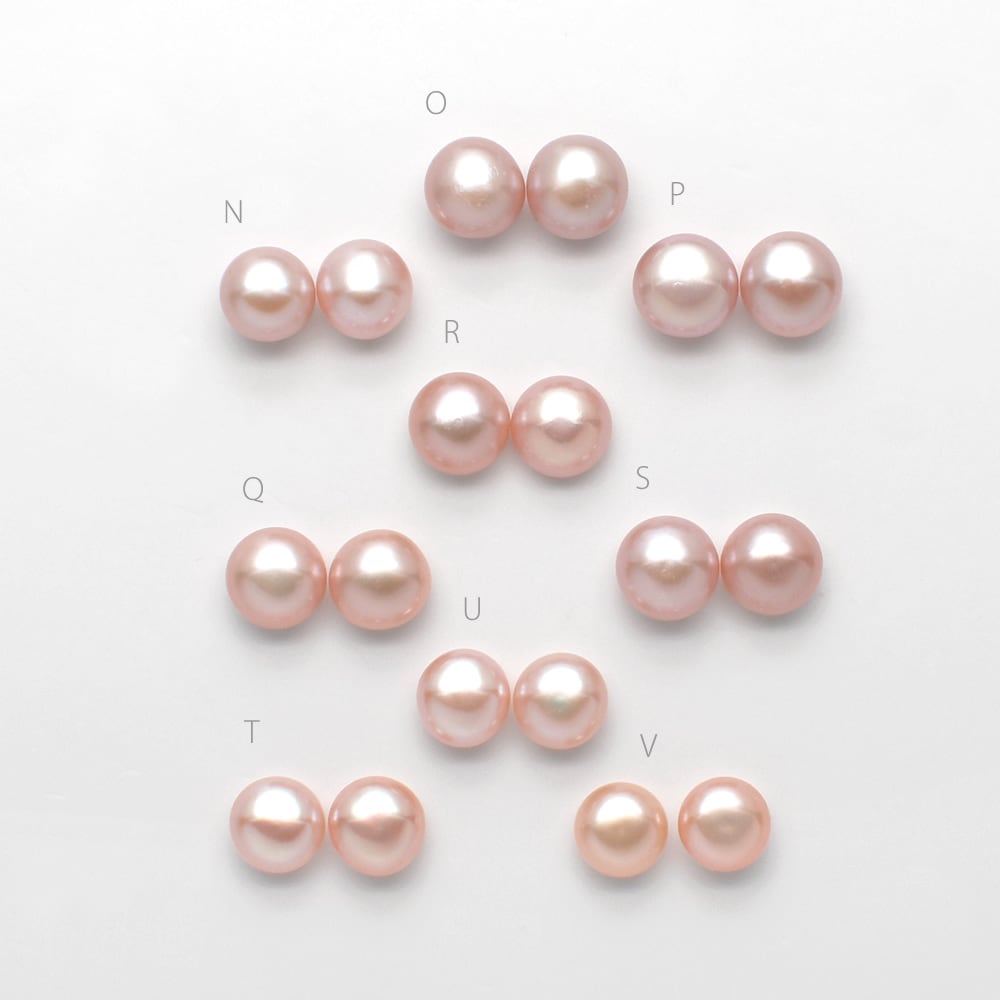 ベビー 約4.0mm 小粒輝く耳元 淡水パール ピアス ノンホール パープル