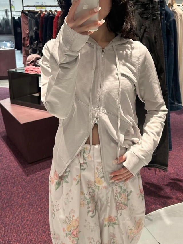 【26SS】OPEN YY オープン ワイワイ / SLANT ZIP HOODIE / フーディー