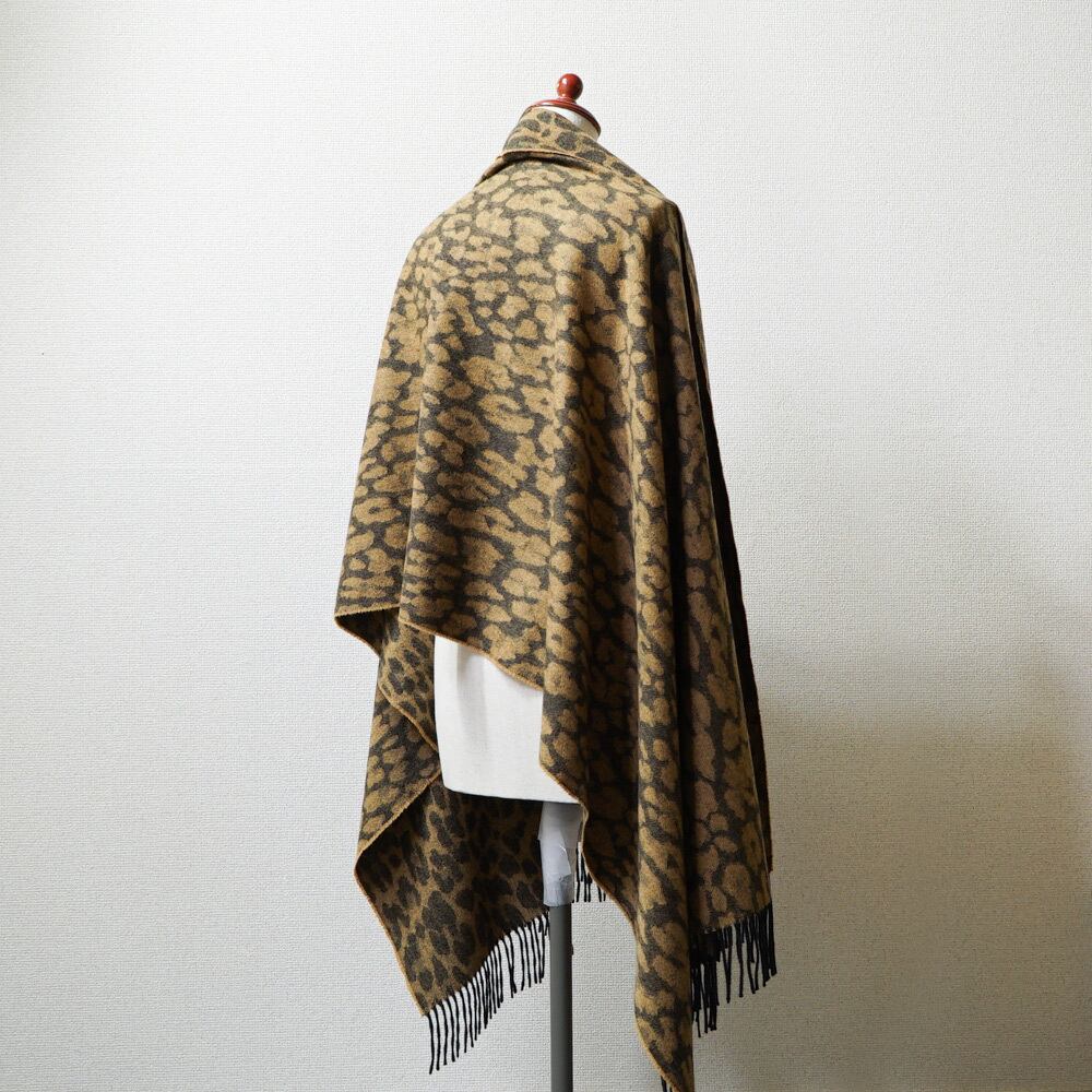 Johnstons カシミヤ大判ストール THE PARK 10周年 Leopard レオパード