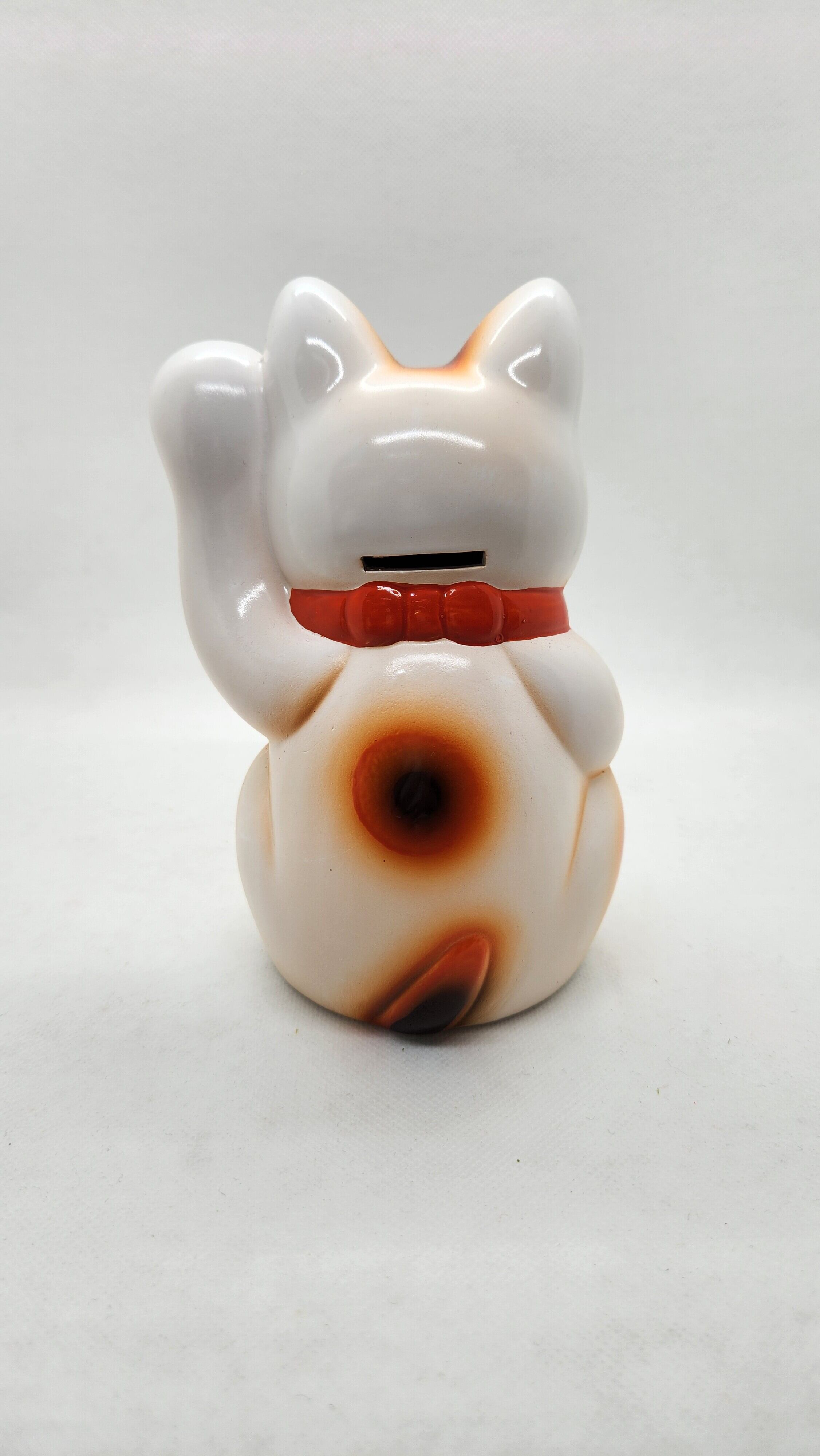 常滑焼招き猫 白小判猫 右手 左手 5号 | 江崎商店