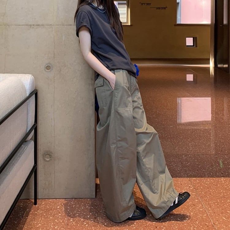 コットンワイドワークパンツ [am03784] | amgot