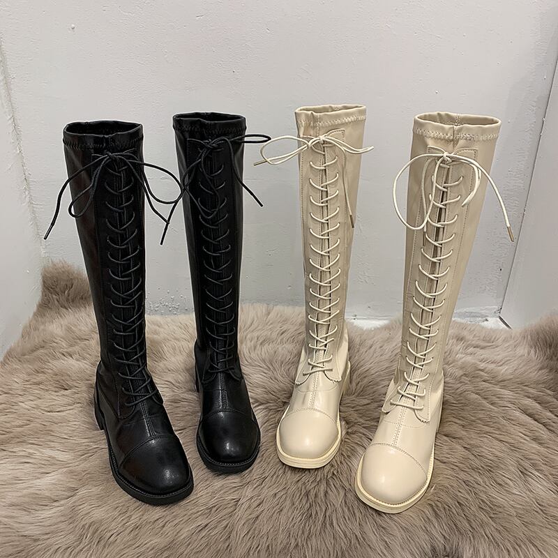 ブーツカジュアルソリッド カラーストラップ 靴 シューズ ソリッドカラー フェイクシューズ77549261819