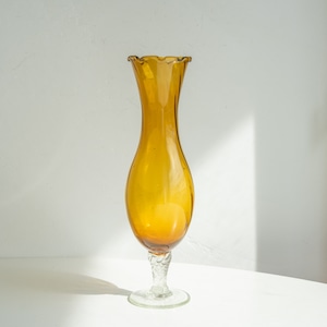 Amber Frilll Vase