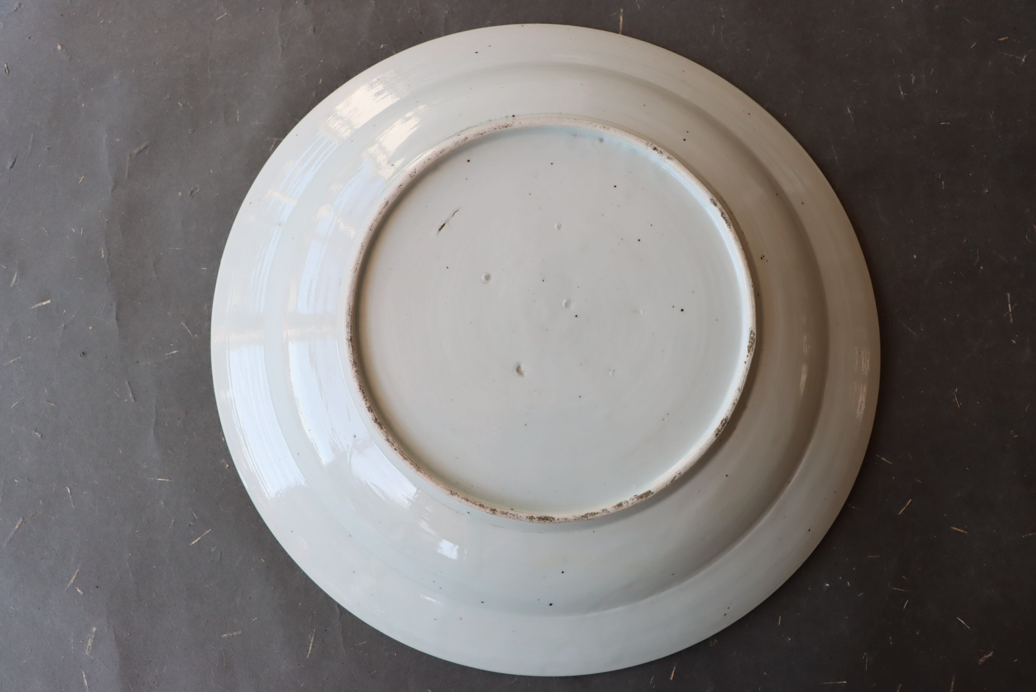古伊万里 青磁 橘鳳凰大根文 大皿 一尺二寸/Old Imari large size