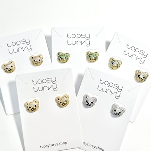 【再入荷】P2597 - Glittering Teddy Studs