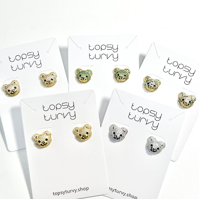 【再入荷】P2597 - Glittering Teddy Studs