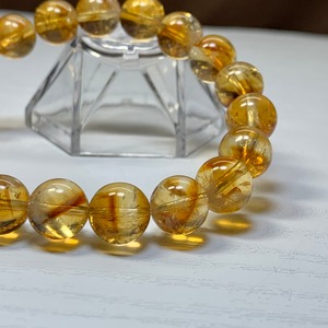 3.ハニーカラー☆ファントム入り♪ディープシトリン・ブレスレット