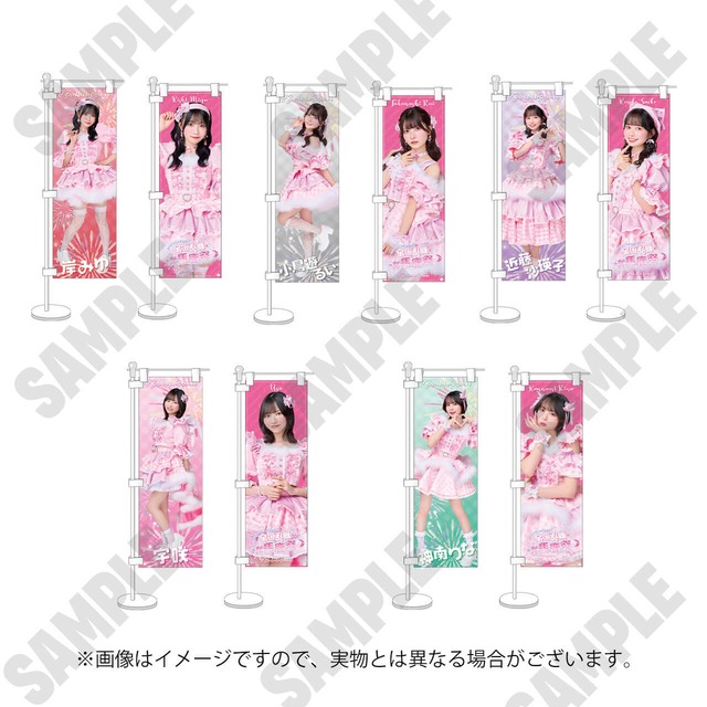 【全国乱舞 #馬鹿祭25' ツアーファイナル】#ババババンビ 卓上ミニのぼりセット（2種1セット 5種）【BA645】