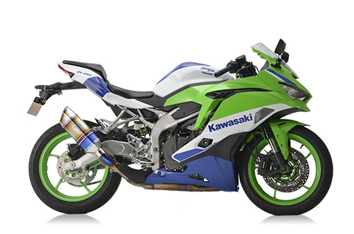 NINJA ZX-4R SE('23～)・ZX-4RR KRT EDITION('23～)/40thANNIVERSARY EDITION('23～) GPスペック   スリップオン チタンドラッグブルー[GK44-T3SD]