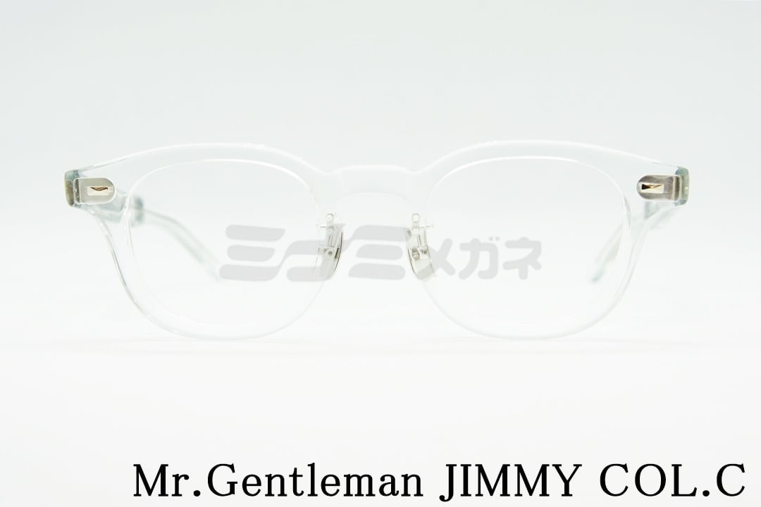 Mr.Gentleman クリア メガネフレーム JIMMY COL.C ウェリントン ミスタージェントルマン 正規品