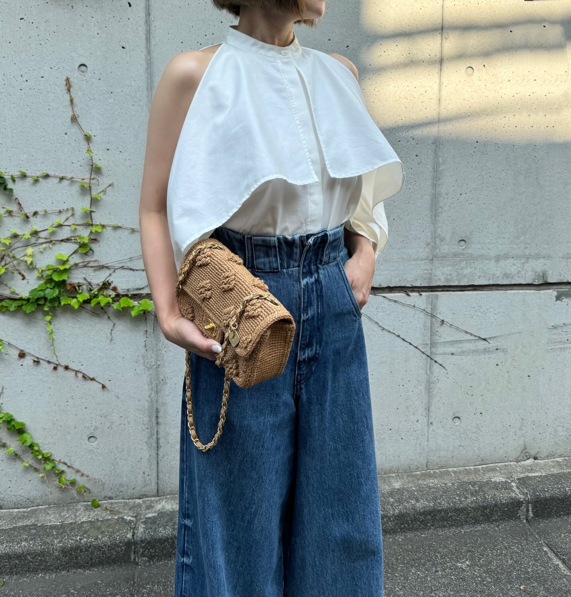 オープンショルダーブラウス Marine | Cygne 