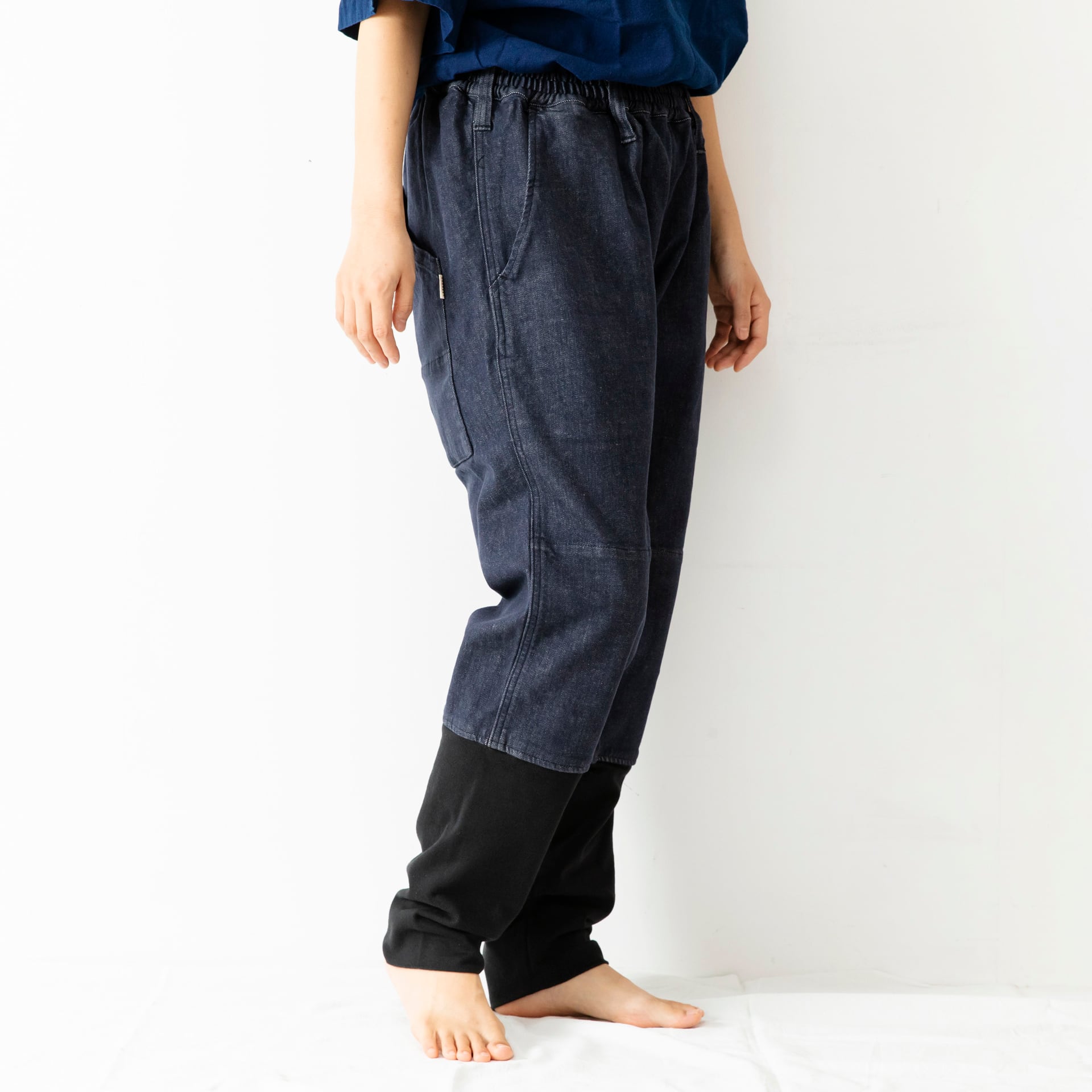 SAGYO【サギョウ】作業もんぺまくる デニム【size L】 PT-62 作業もんぺまくる [Japanese Denim] インディゴ | SAGYO - 文化
