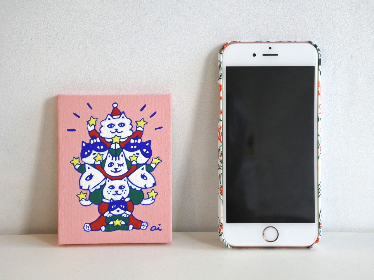 ＜完売・展示用作品＞【ミニ原画】 Lesson in Love  〜みんな、いっしょに〜
