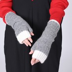 ふんわり軽やかなアルパカ 配色アームウォーマー（3色）