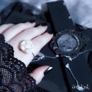 深海薔薇リング（fog）｜KRAKEN Bubble Rose Ring