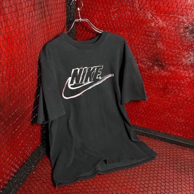 00s カナダ製　NIKE ロゴTシャツ　ブラック　ナイキ　L