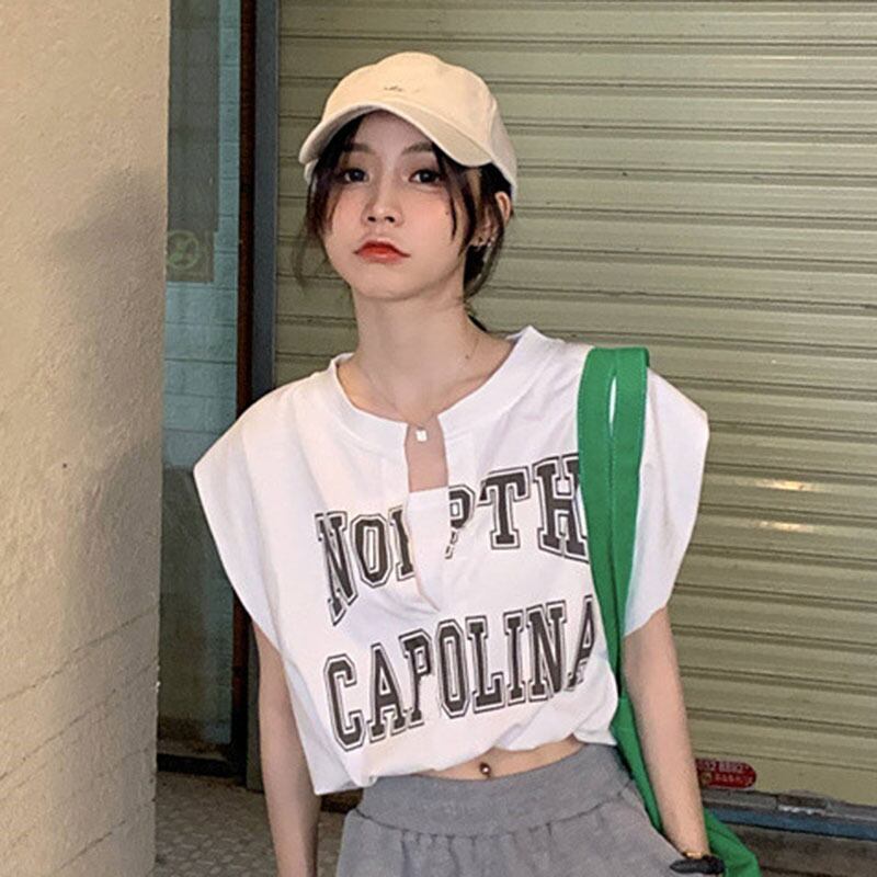 プリントTシャツ サマーショートルーズトップス 夏物 YY-ファッション11484823334