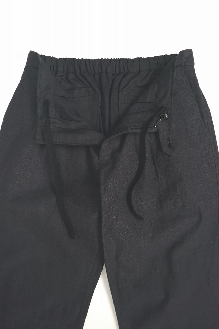 Linen Cotton Herringbone Trousers