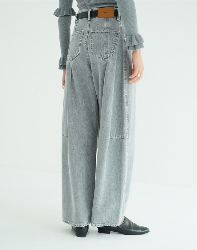 CLANE COCOON BULKY DENIM PANTS