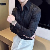 slim floral shirt 00154