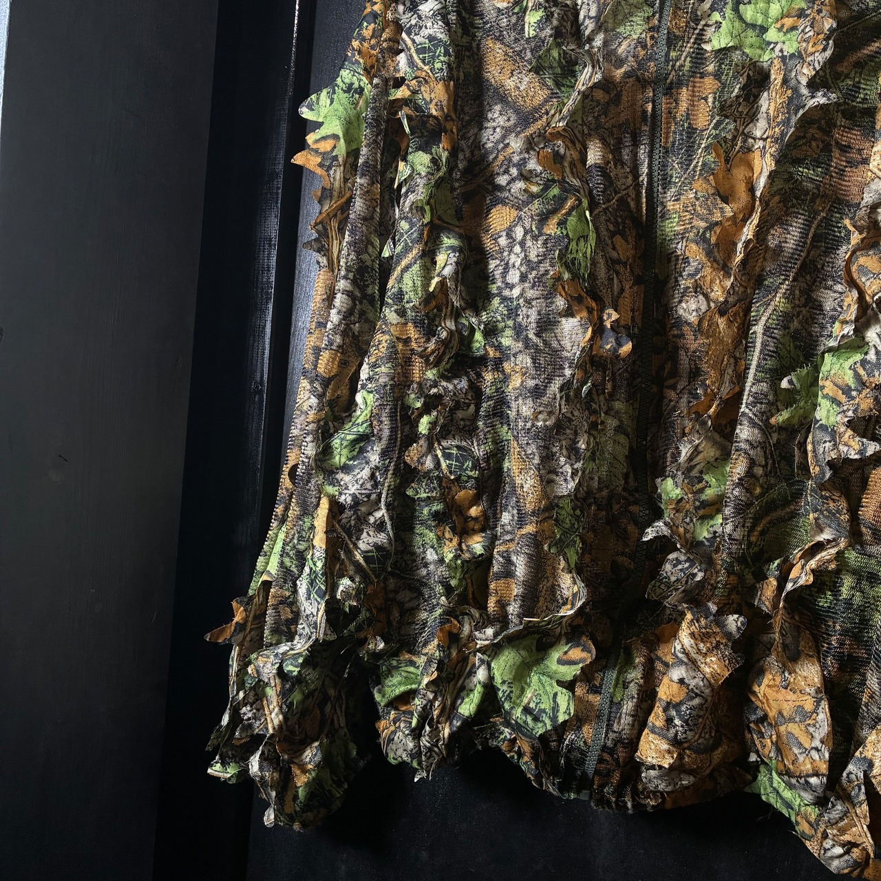 リアルツリーカモ　ギリージャケット　ジップパーカー　迷彩　シアー素材