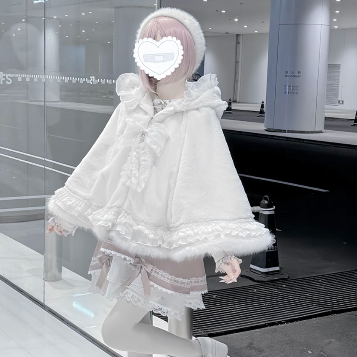 地雷系ネコミミファートリムケープコート | Maiden's Rêve