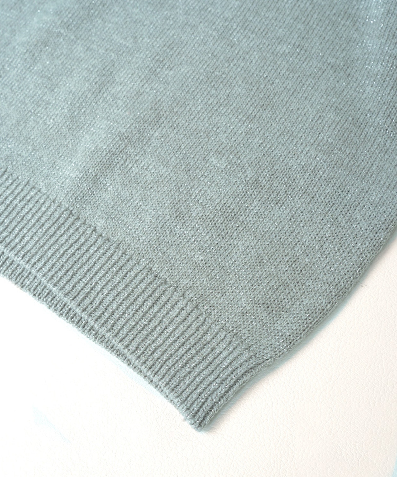 VネックグリッターTOPS (GRAY) CQ-49025
