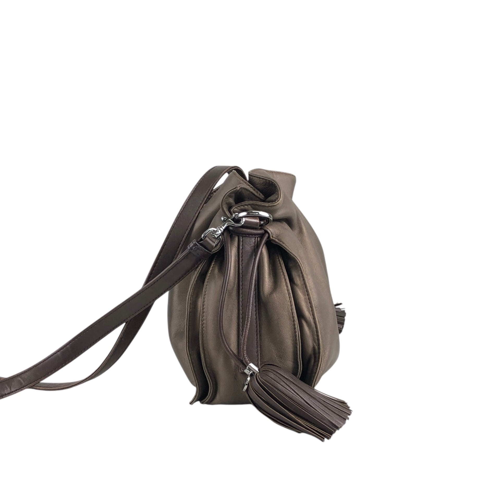 LOEWE ロエベ フラメンコ ショルダーバッグ ブロンズ アナグラム