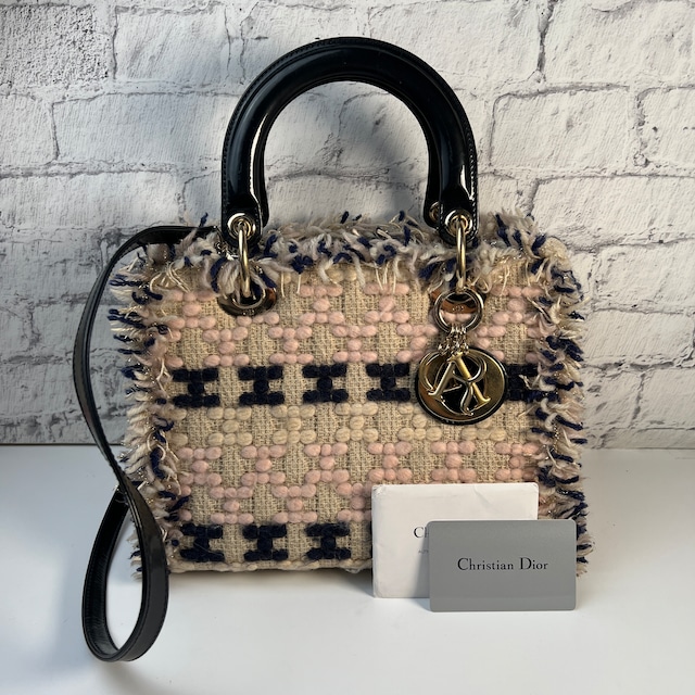Diorディオール 2WAY ショルダーバッグ ベージュ A-8556