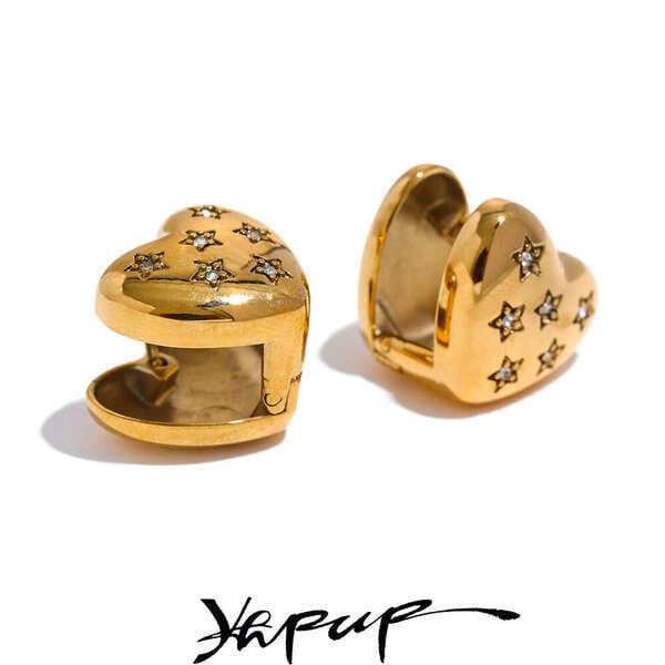 TIFFANY ティファニー K18 YG 1837 サークル ピアス ダイヤモンド