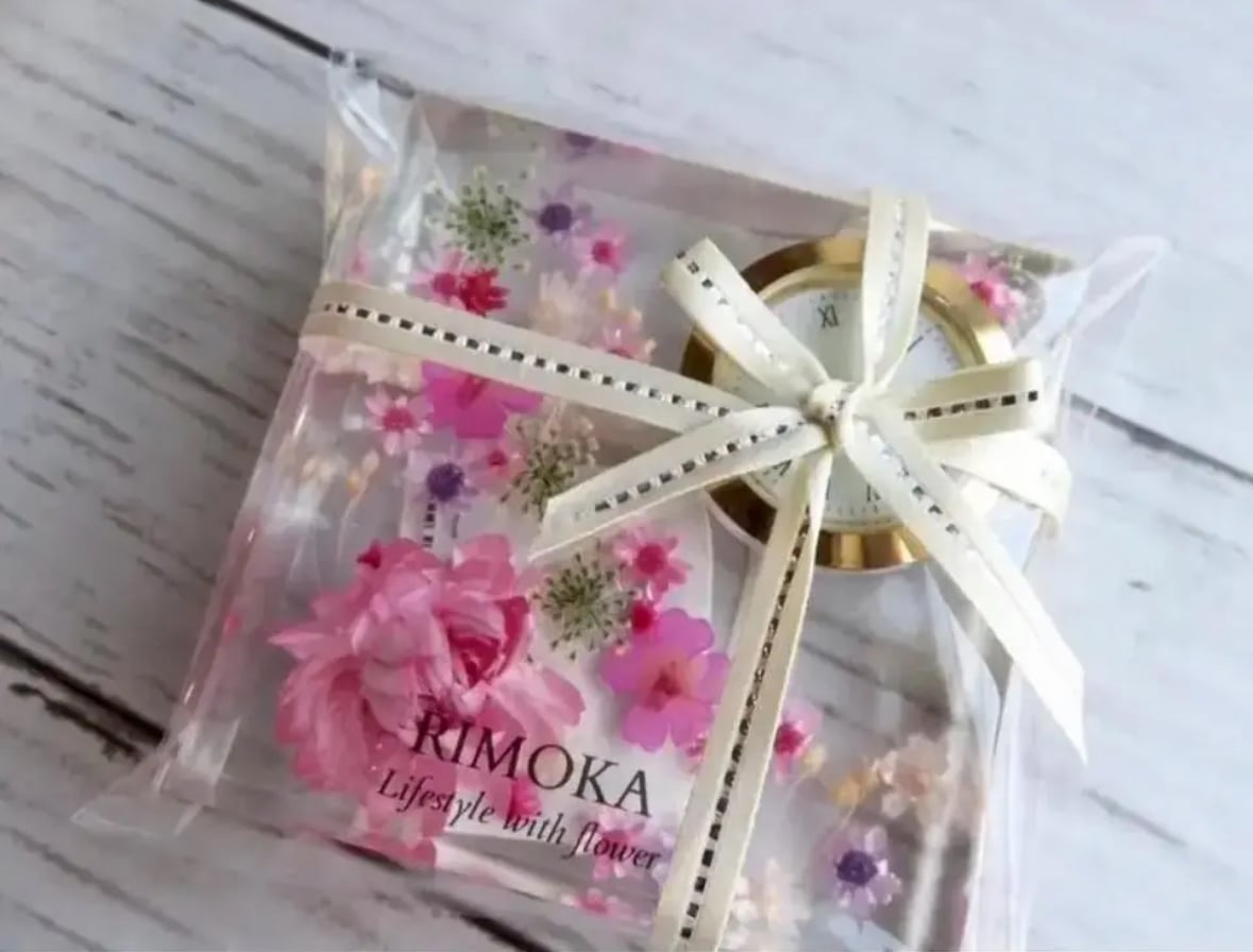 ギフトに【フラワー クロック】 置き時計 はめ込み時計 | RIMOKA