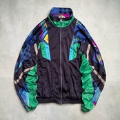 90s　FILA　フィラ　トラックジャケット　ジャージ　ネイビー 古着