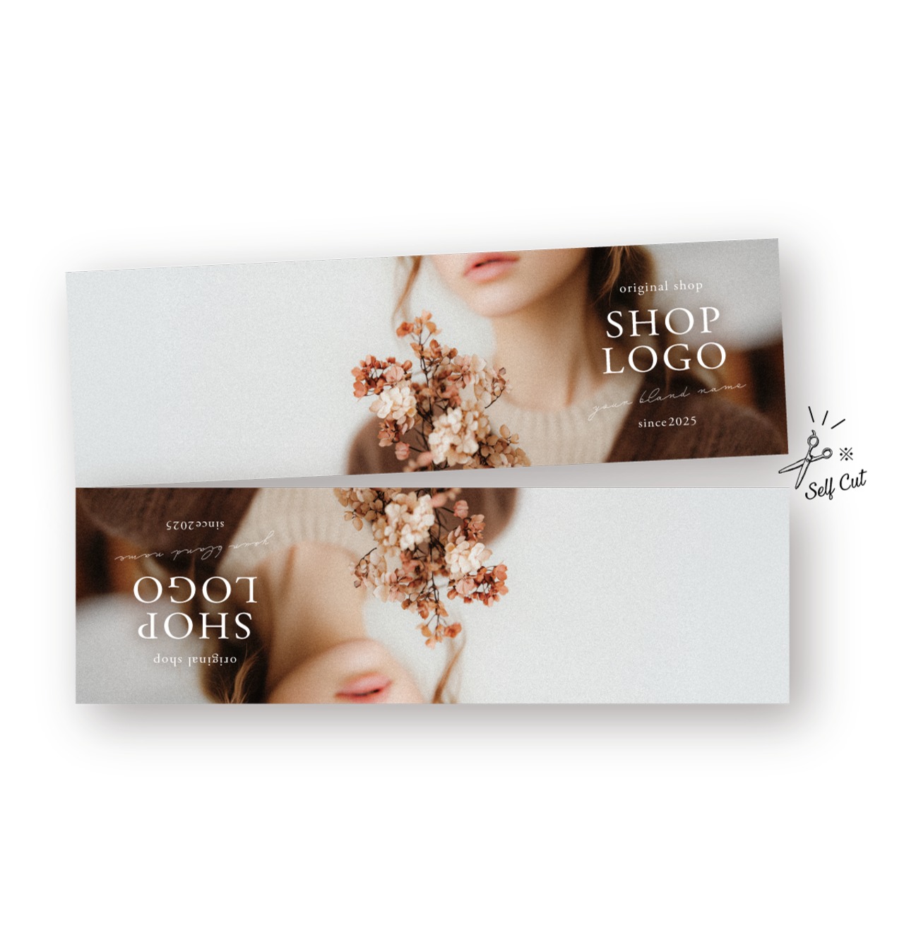 ドライフラワー・人物デザイン ｜ アクセサリー台紙 ｜ cd_00455